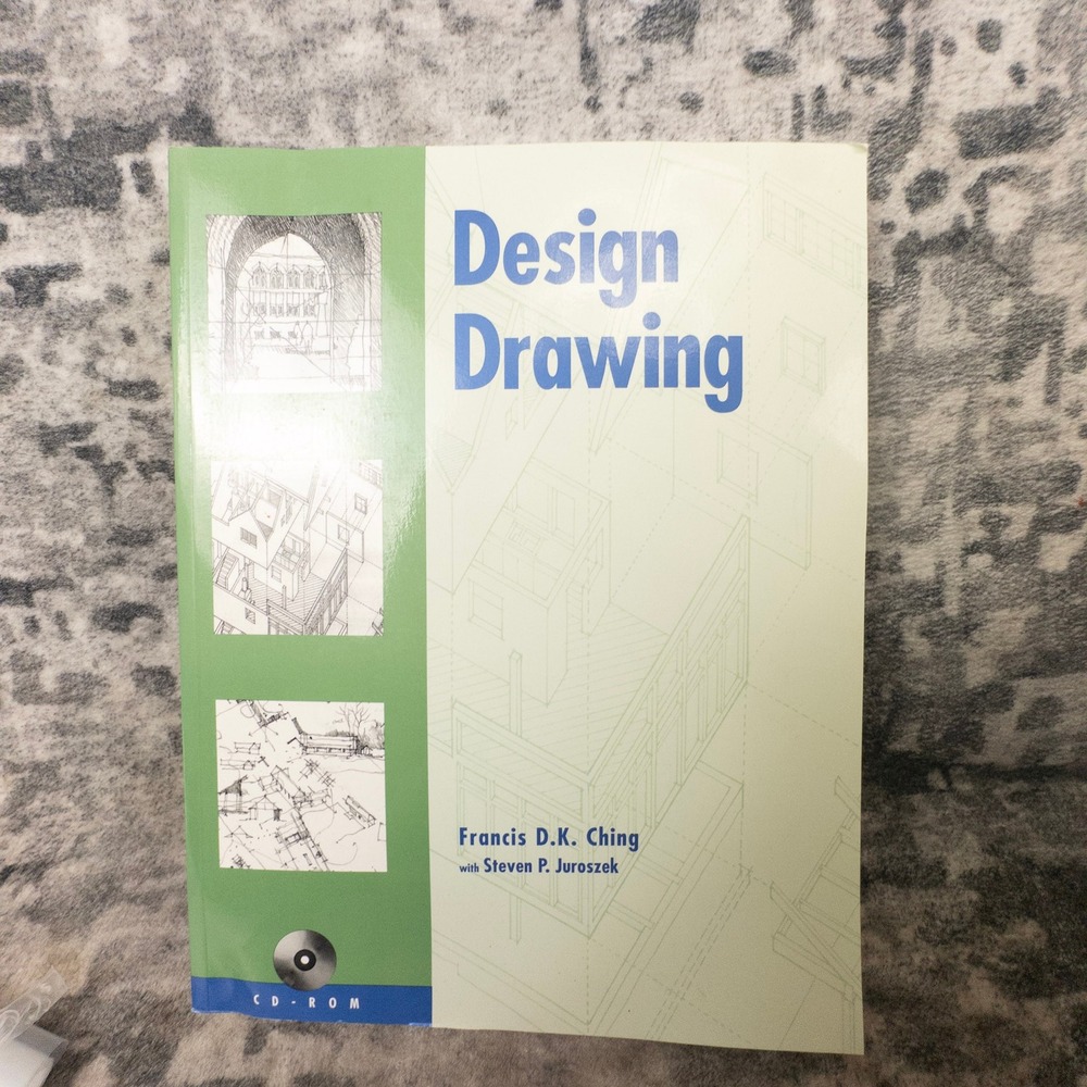 Vtg Design Drawing Francis DK Book CD-ROM John‎ Wiley & Sons 1998 Architecture